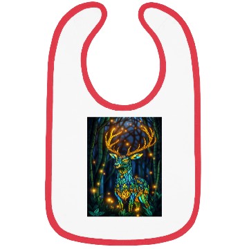 Discover Luminous Deer in Twilight Grove Bibs
