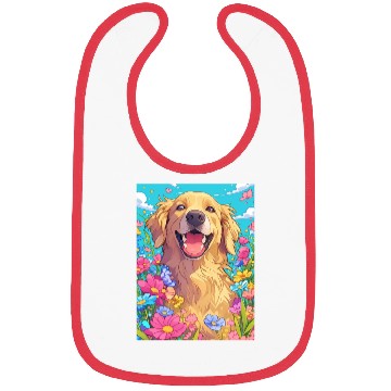 Discover Super cute Golden Retriever Bibs