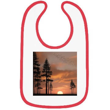 Discover Pine forest at sunset Bibs