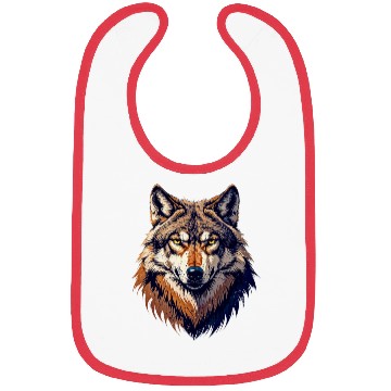Discover Wolf head 7 Bibs