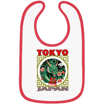 Discover Tokyo Green Dragon Bibs