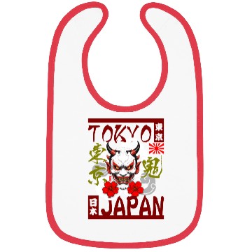 Discover Tokyo Oni Japan Bibs