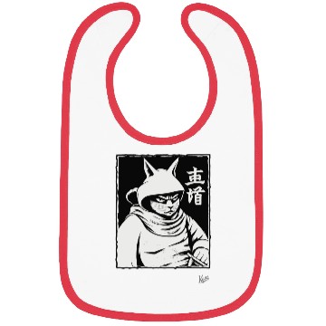 Discover Cat Shogun Samurai Bibs