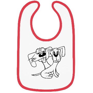 Discover 2 Dogs Looking Funny Funny Silly Sitting Cool Team Bibs