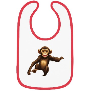 Discover Monkey - "Banana Bandit" Bibs