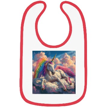 Discover Unicorn in repose Bibs