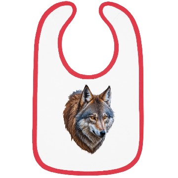 Discover Wolf head 9 Bibs
