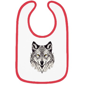 Discover Wolf head 10 Bibs