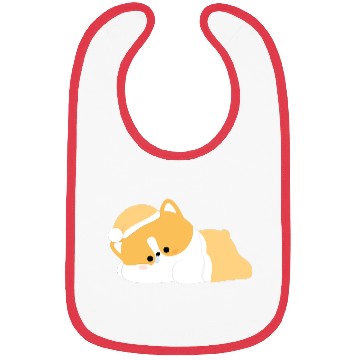 Discover Tired Corgi Bibs