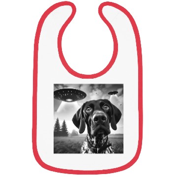 Discover German Shorthaired Pointer Funny Sci-fi Graphic Se Bibs