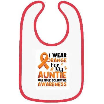 Discover For Aunt Multiple Sclerosis Awareness Month Orange Bibs