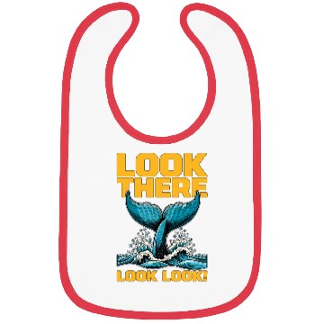 Discover Whale Watching Look There Look Look Sea Creatures Bibs