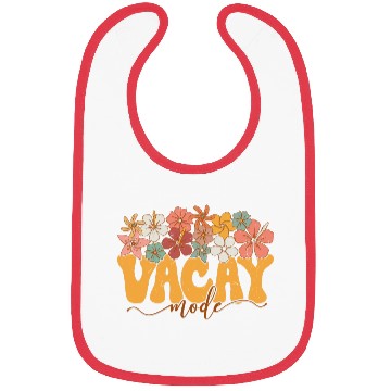 Discover Vacay Modc Floral Typography Bibs