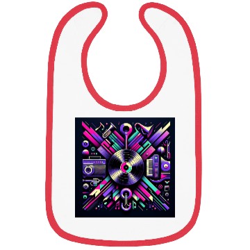Discover Neon Groove Vinyl Symphony Bibs