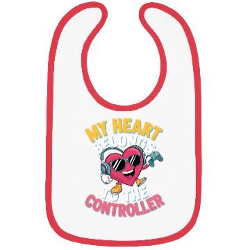 Discover My Heart Belongs to the Controller Bibs
