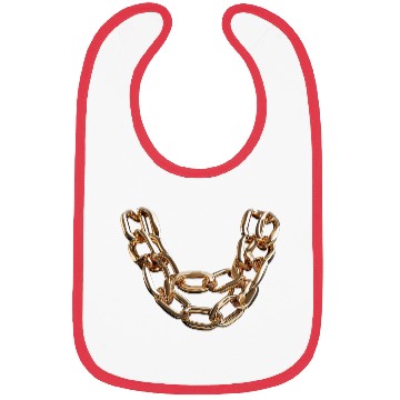 Discover Shiny gold bold chain Bibs
