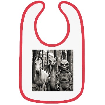 Discover Weird Unicorn Dragon Alien Photografy 2 Bibs