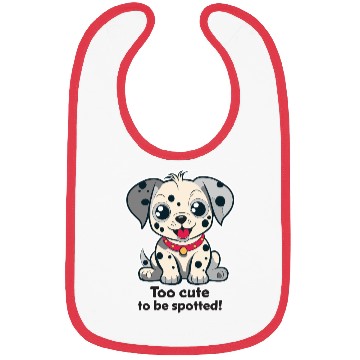 Discover Spotted puppy cartoon Bibs