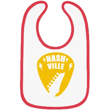 Discover Nashville Music City Guitar Pick Bibs