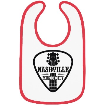 Discover Nashville Music City Guitar Pick Bibs