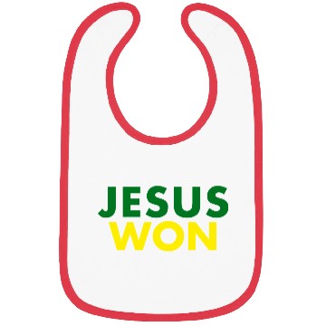Discover Jesus Won Green & Yellow Bibs