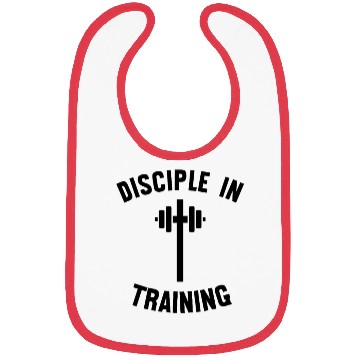 Discover Disciple in training barbell Christian Bibs