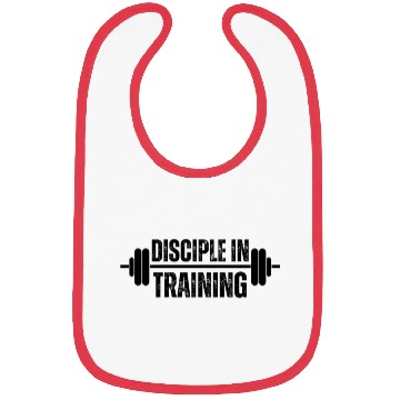 Discover Disciple in training barbell Christian Bibs