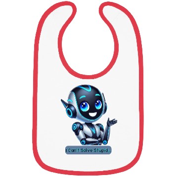 Discover Funny AI Robot I Can't Solve Stupid Tech Design Bibs