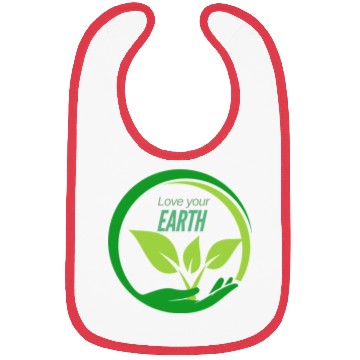 Discover love your earth sustainability Bibs