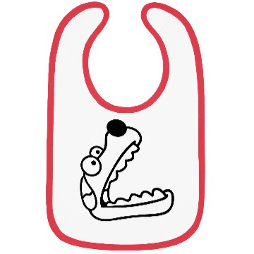 Discover Dog Big Mouth Snout Hunger Looks Up Greedy Eating Bibs