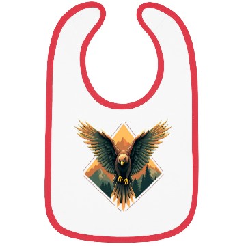 Discover Cool Wild Life Geometric Pattern Bibs