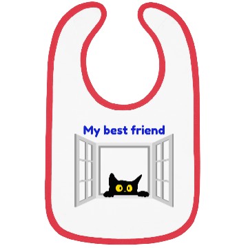 Discover My Best Friend Cat Bibs