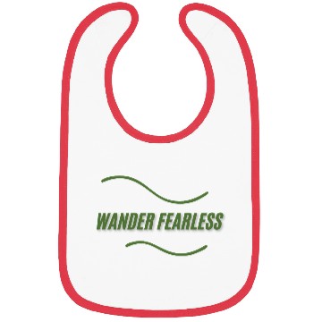 Discover wander fearless adventure Bibs