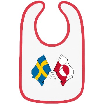 Discover Flag Sweden, Flag Greenland Bibs