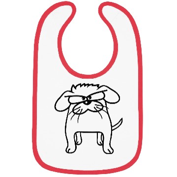 Discover Dog Looks Angry Serious Aggressive Evil Bad Boy Bibs