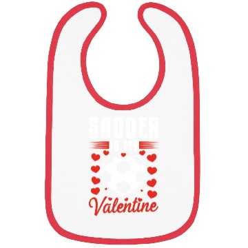 Discover Soccer is my Valentine Bibs