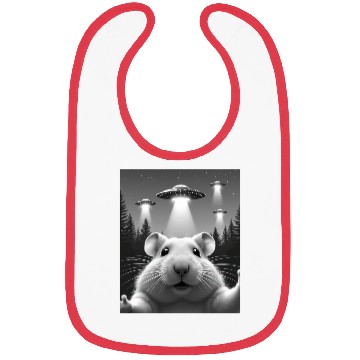 Discover UFO Funny Hamster Bibs