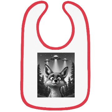 Discover UFO Funny Fox Bibs