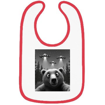 Discover UFO Funny Bear Bibs