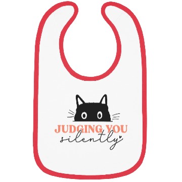 Discover Judging You Silently Cat Bibs