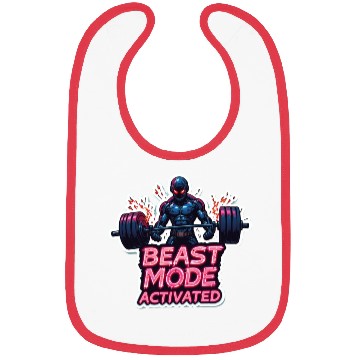 Discover Beast-Mode Activated Cyberpunk Gym Bibs