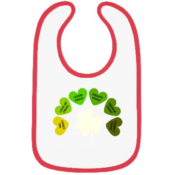 Discover St Patricks Day Shamrock Bibs