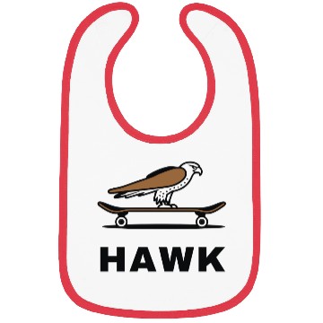 Discover Hawk Skater Fan Skateboard Stunts Freestyle Gift Bibs