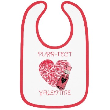 Discover Purrfect Valentine day Bibs
