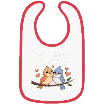 Discover You Make My Heart Sing Bibs