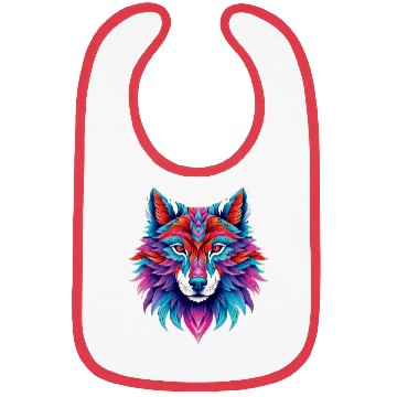 Discover Wolf head 21 Bibs