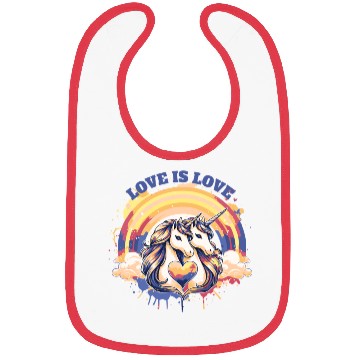 Discover Love is Love Bibs