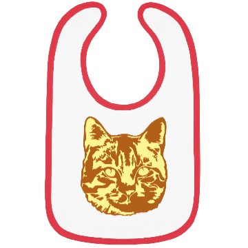 Discover Cat Lover Realistic Pet Face Cute Cool Kitten Head Bibs