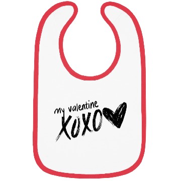Discover happy valentines day; love;Valentin;romantice;red Bibs