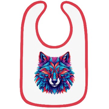 Discover Wolf head 25 Bibs